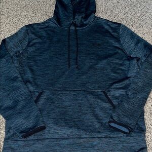 Under Armour Blue and Black Hoodie mens size large